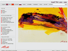 Tablet Screenshot of josef-mikl.com